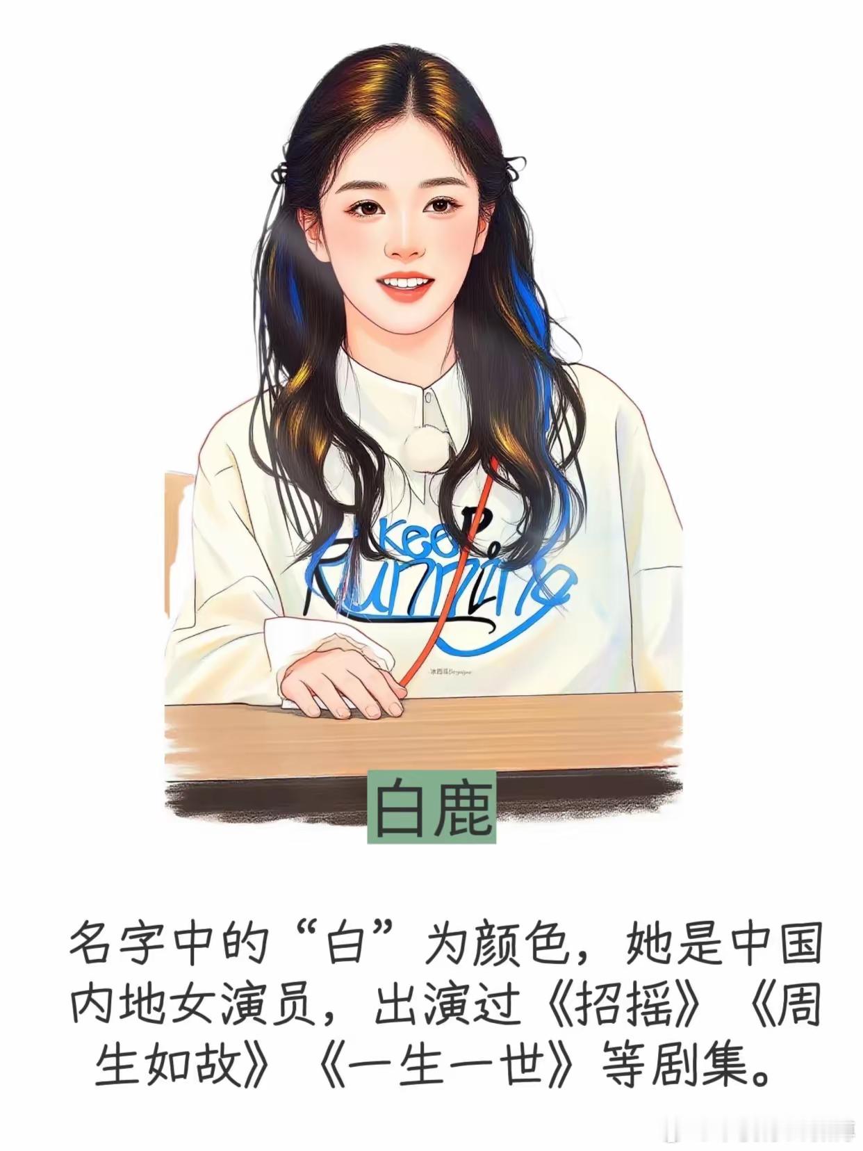 娱乐圈“名字中带颜色”的6位明星。​​​