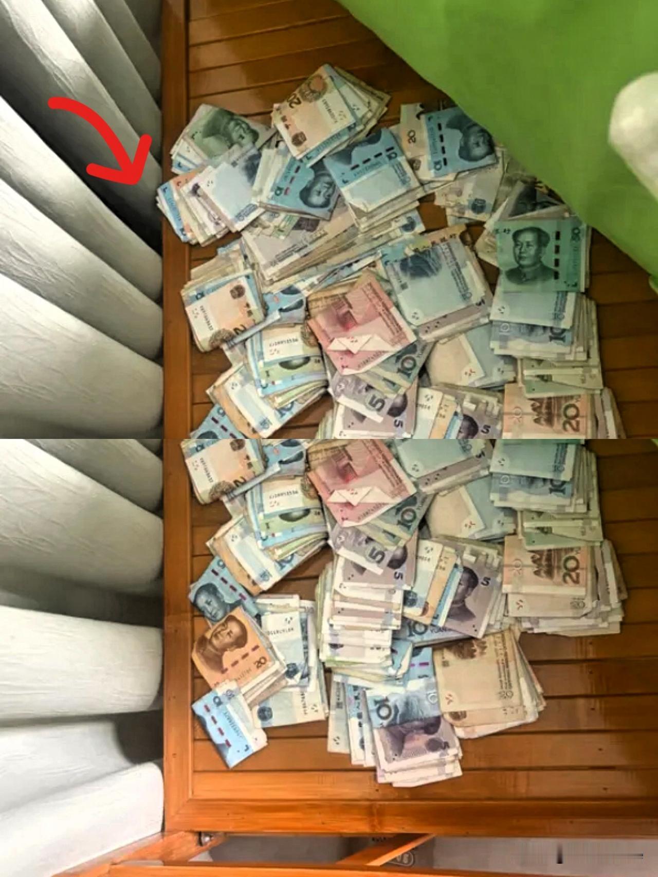 我和老公分居快两个月，他睡他的床，我睡我的床。今天我突发奇想，打算给他收拾下床铺
