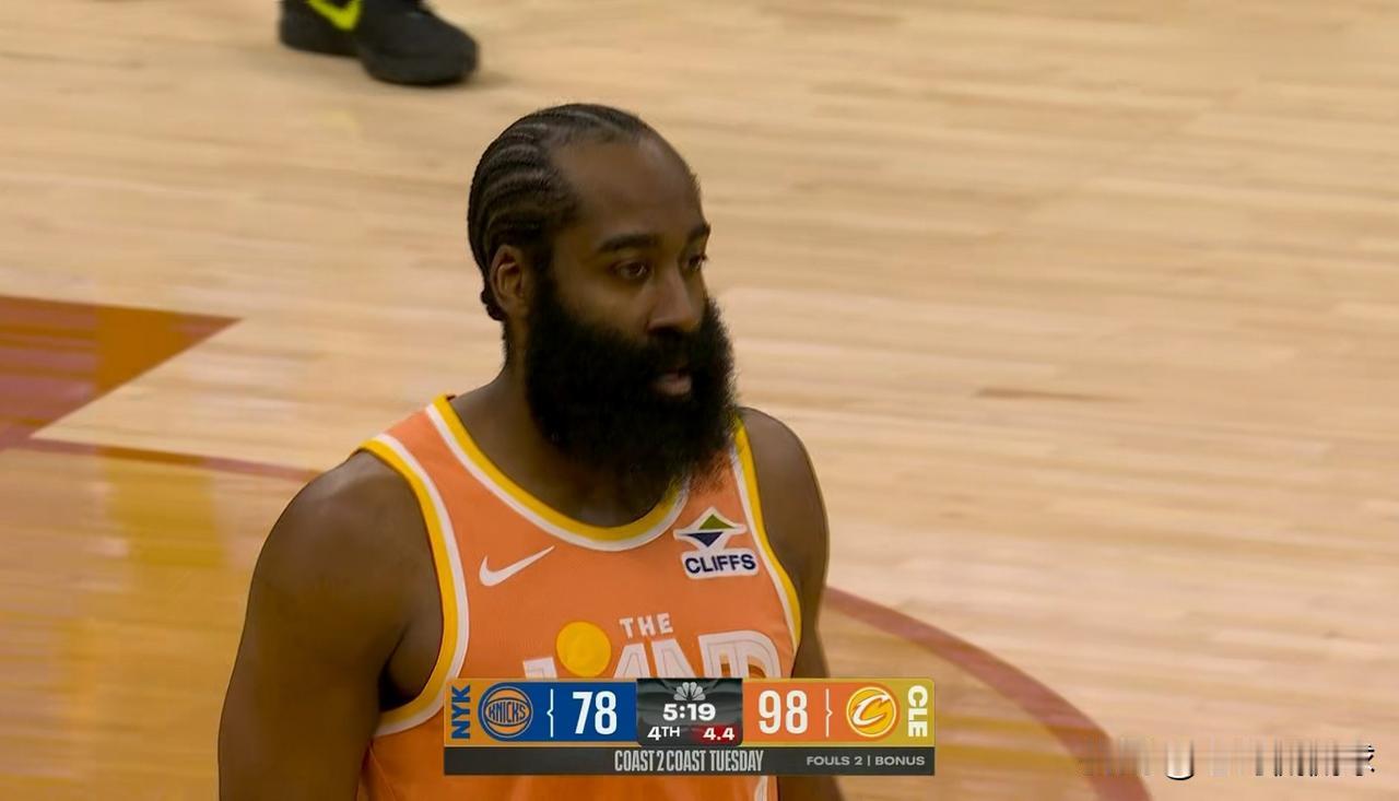 骑士当家控卫哈登盛赞队友米切尔！在今天骑士主场以109：94轻取尼克斯的赛后采访