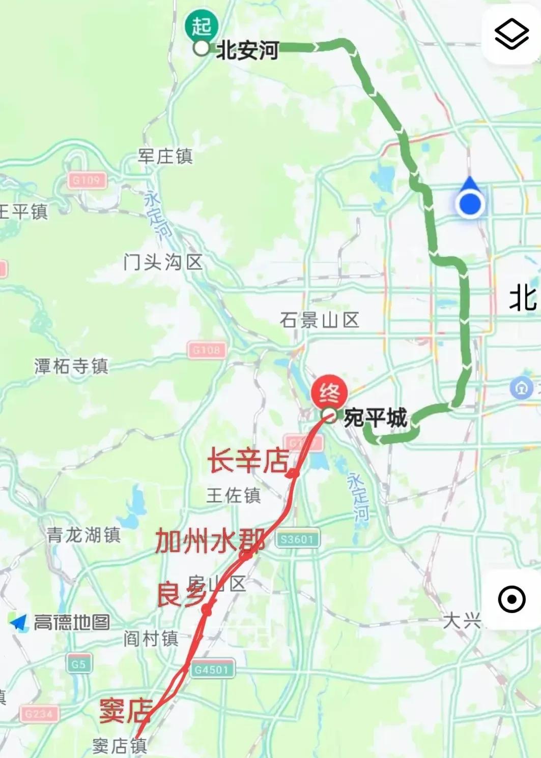 要是北京地铁16号线西延到窦店就好了！16号线若从宛平城站西延，经长辛店、加