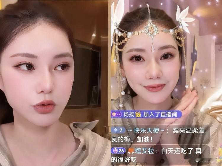 马筱梅回来了！4月29号突然在威海开播，气色看起来特别好，说话也温温柔柔的。