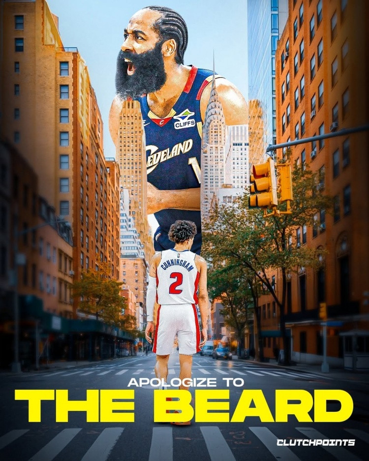 cavsnationcp：詹姆斯·哈登值得一个道歉。关于他季后赛挣扎的言论，已经