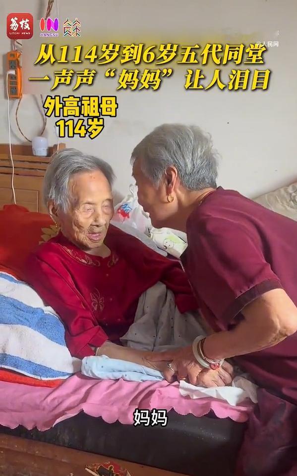 河南有一家人，五代同堂。拍了个视频，没摆酒，没磕头，也没那种客气到发虚的寒暄，就