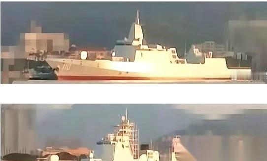 东海舰队的港口，一口气开进了三艘全新的驱逐舰。不是一艘，是三艘。两艘是舷号10