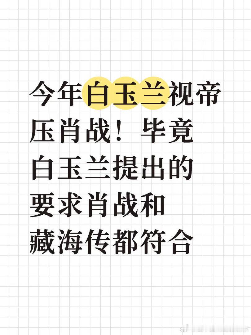 肖战本身就是今年白玉兰竞争的最大热门，单就演技角色突破度社会价值度全球热播