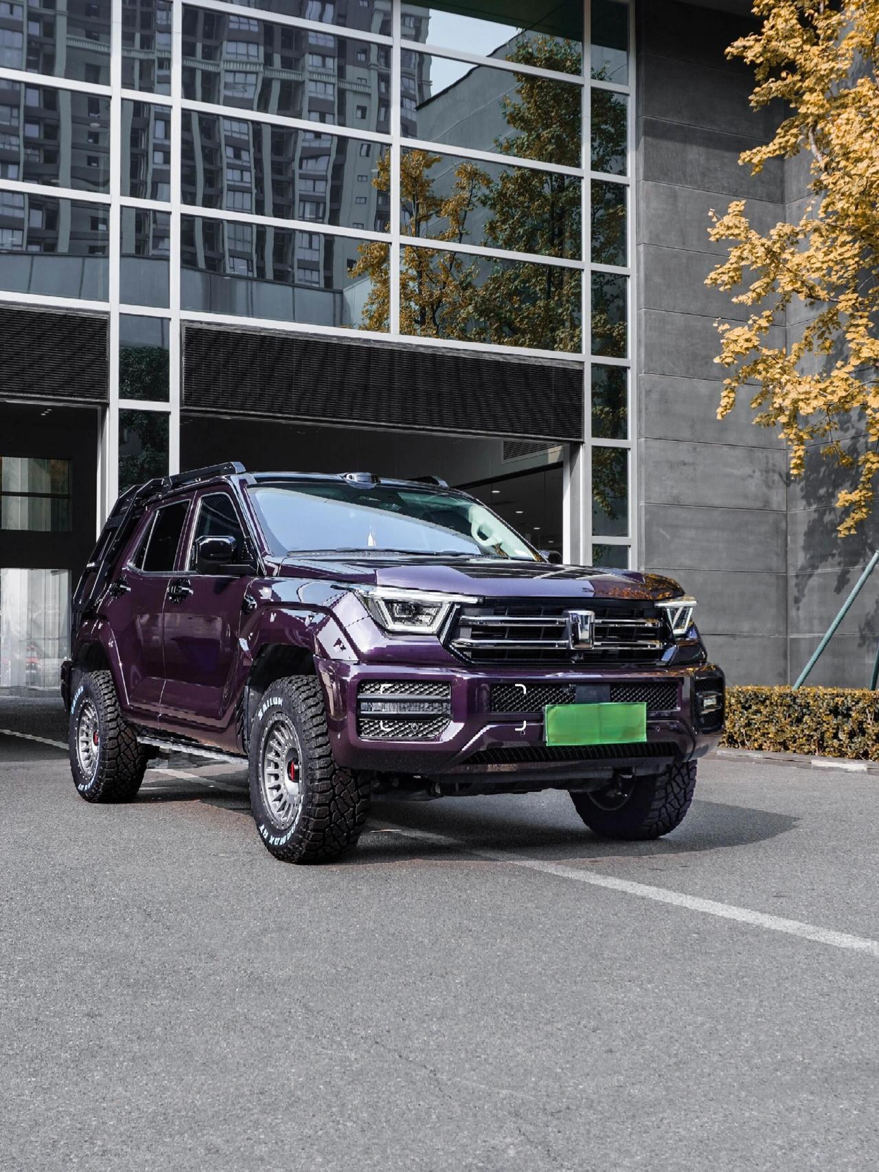 😎坦克400这种车怕改得太“工具车”，但这台没走那个路子。紫色本身就够大胆，再