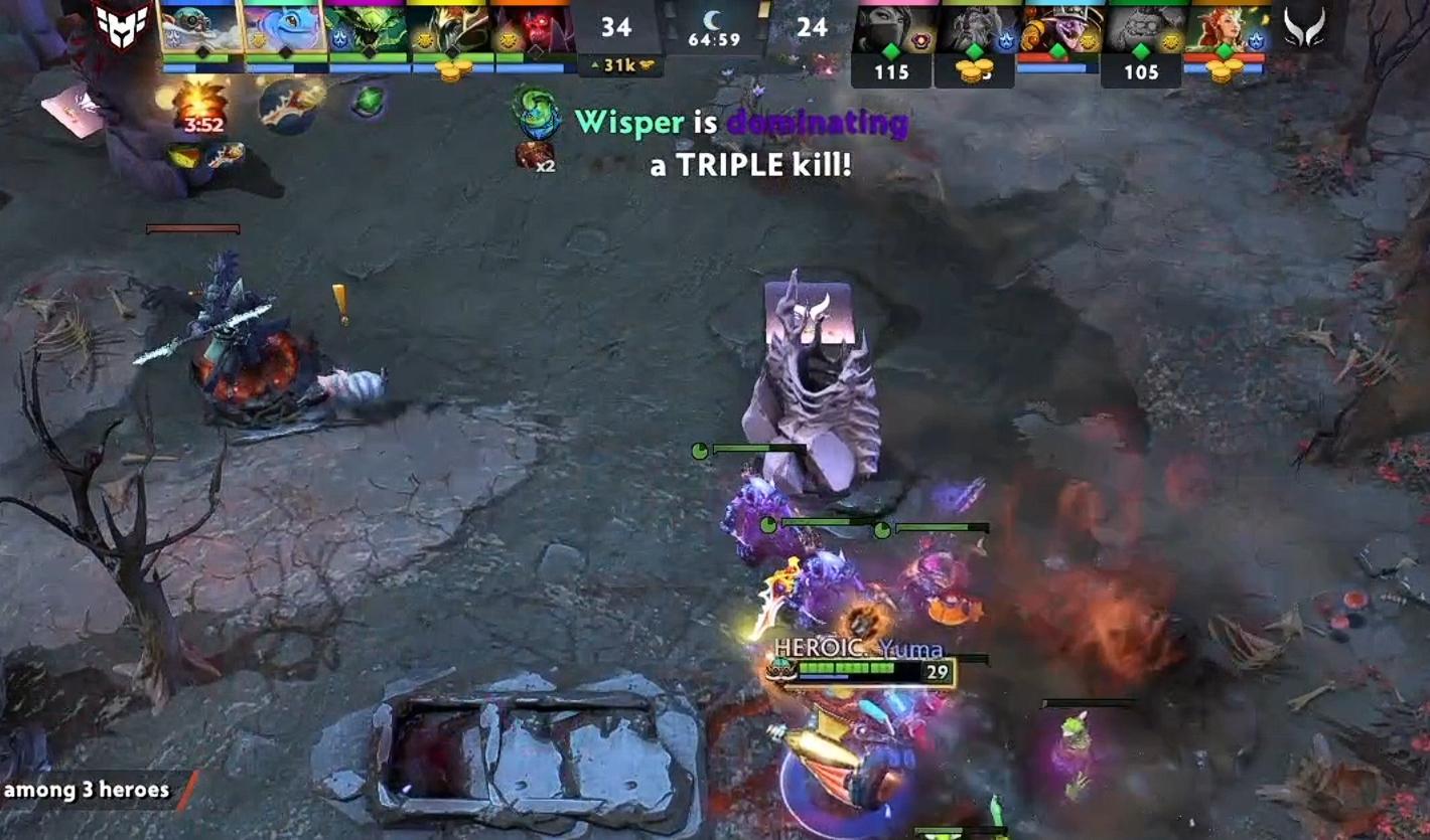 XG优势遭Heroic翻盘即将进入图三打命，说实话这把看完BP我就没觉得XG能赢