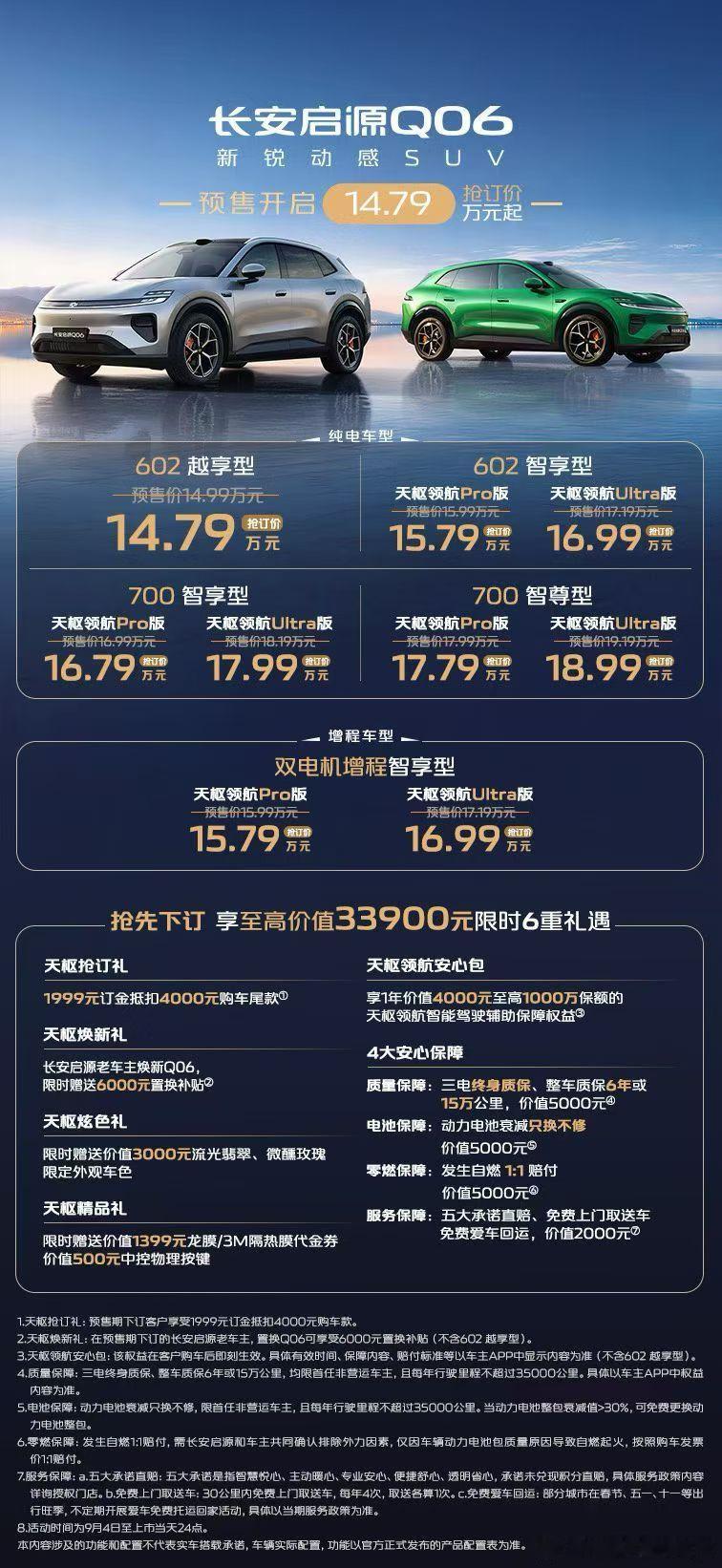 长安启源启源Q06长安启源Q06长安启源Q06预售价终于公布了，墨迹太久了。有