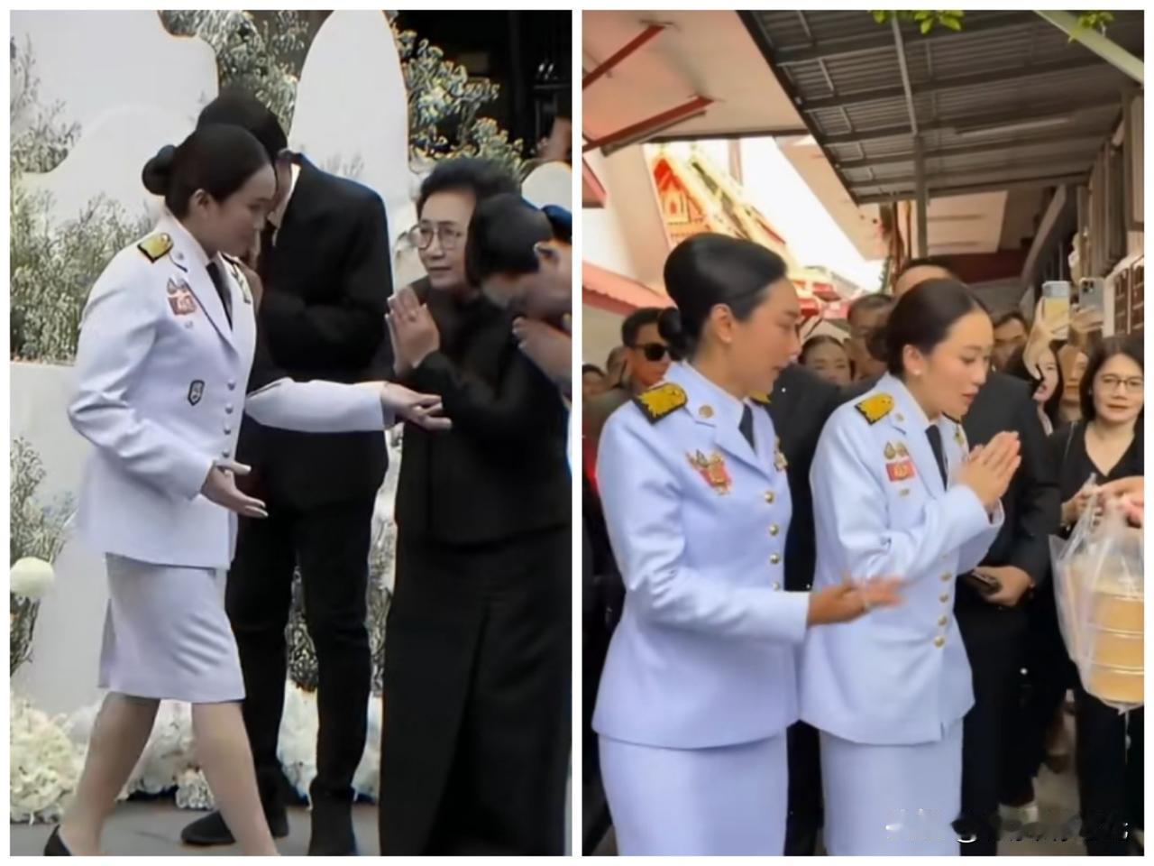 又见泰国前总理佩通坦身穿制服照，还是那么受民众欢迎。近日，泰国前总理佩通坦现身碧
