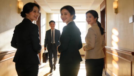 如果1个男人和3个女同事一起出差，决定开3间房，自己住一间，三个女同事共住两间，