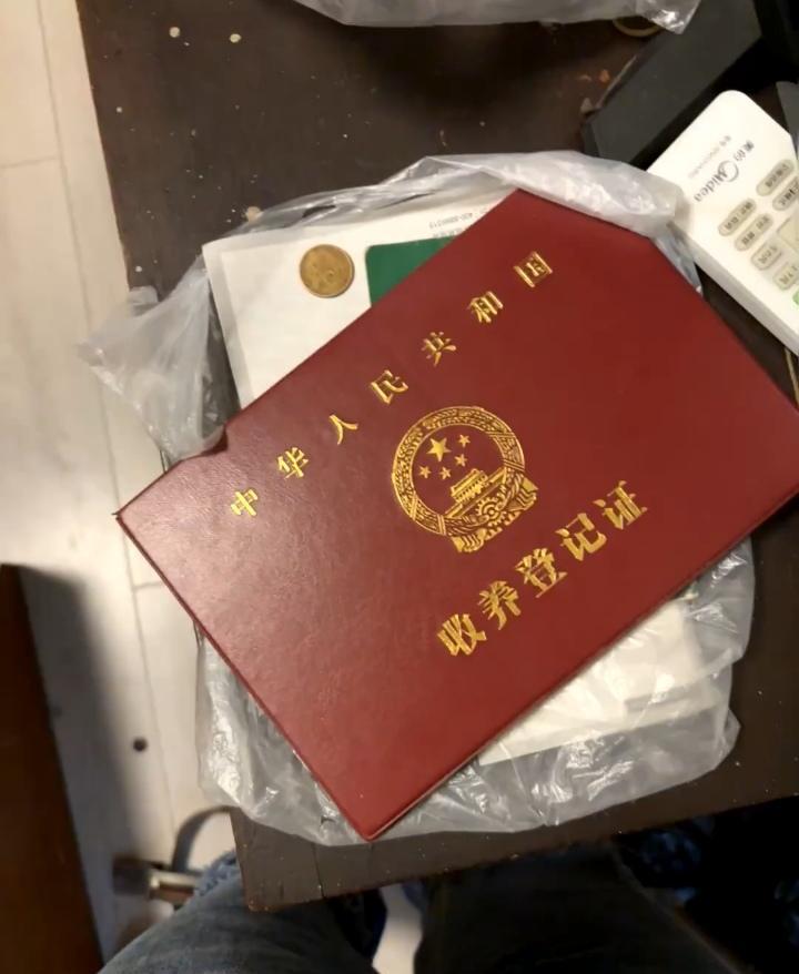 领养奶奶今天去世了，在整理她遗物时，我发现了一本红色的小册子。当时母亲也