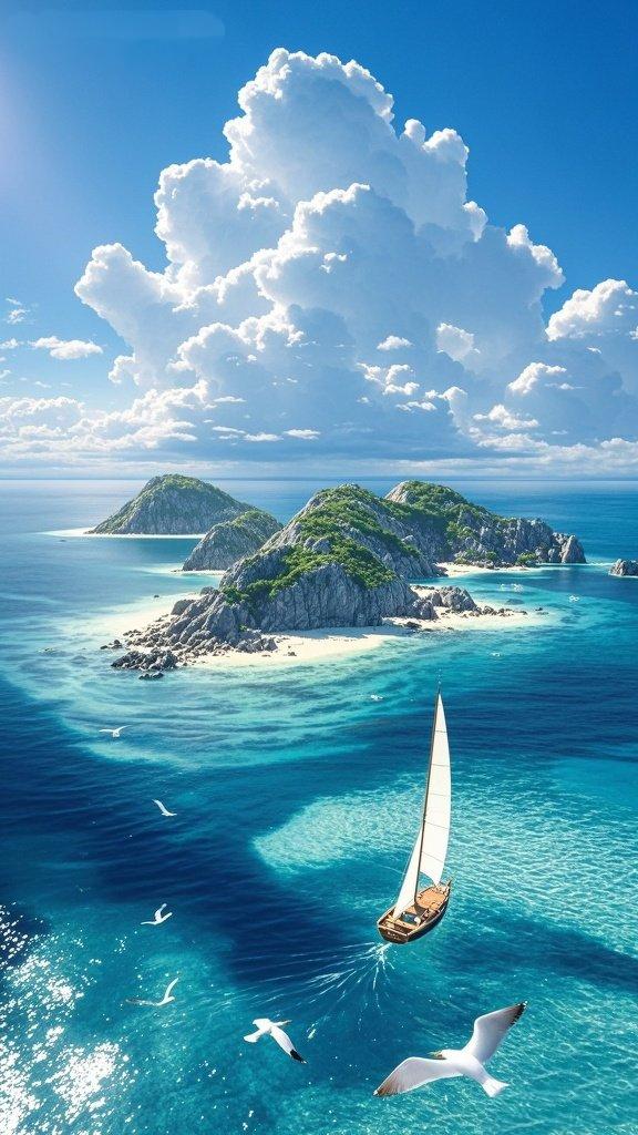 山海皆温柔海风裹着咸湿的温柔漫过耳畔，心底的褶皱都被轻轻抚平。抬眼望去，澄