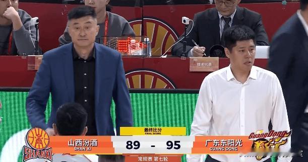 输不起？山西主场89-95不敌广东，有谁注意到比赛完场后潘江与杜锋的握手环节，两