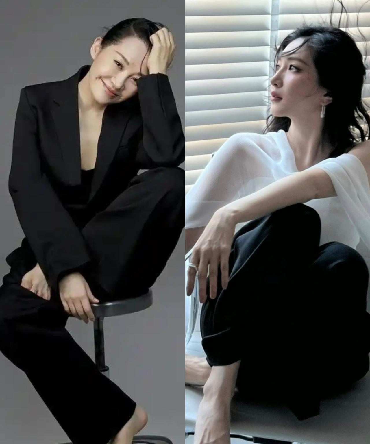 万万没想到，许晴的脚比江疏影的难看多了，是典型的“农民方形脚”！许晴是内娱第一
