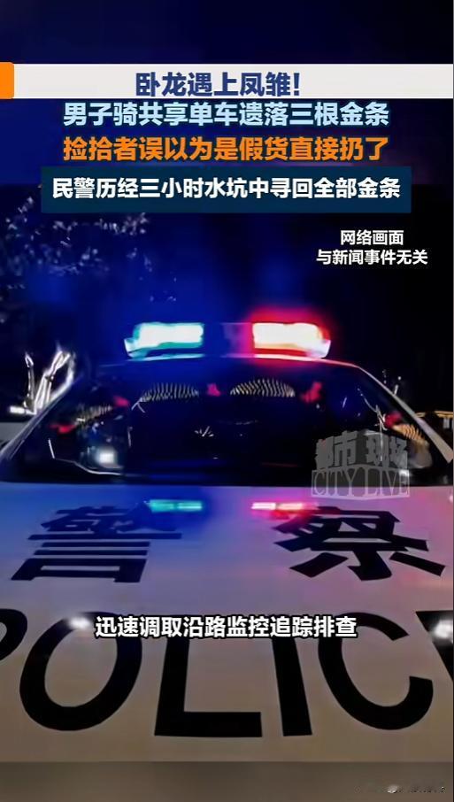 “就离谱！”8月21日报道，湖南，一男子骑共享单车时，把三根金条落在了车里，另一