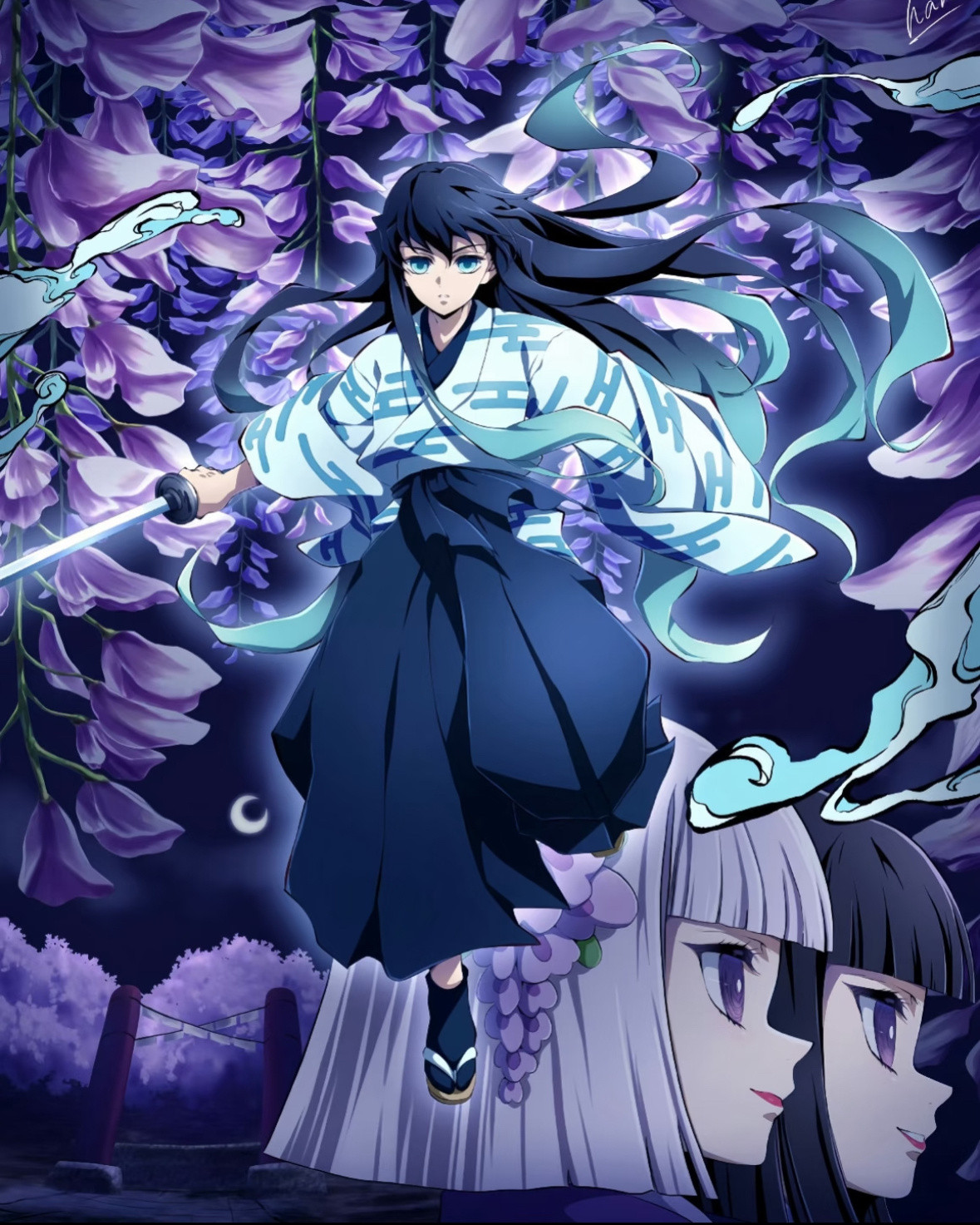 hana老师的神图，太美了！[点赞]次元整活好有意思鬼灭之刃日漫​​​