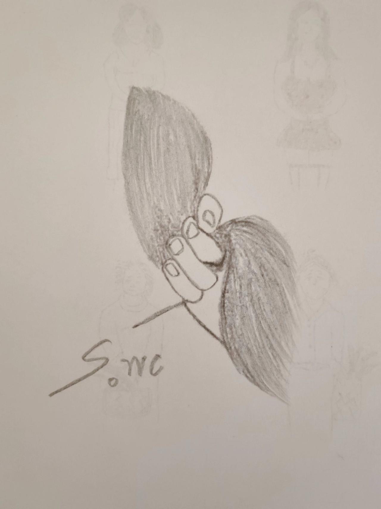 扎个马尾辫😀搞笑灵魂画手