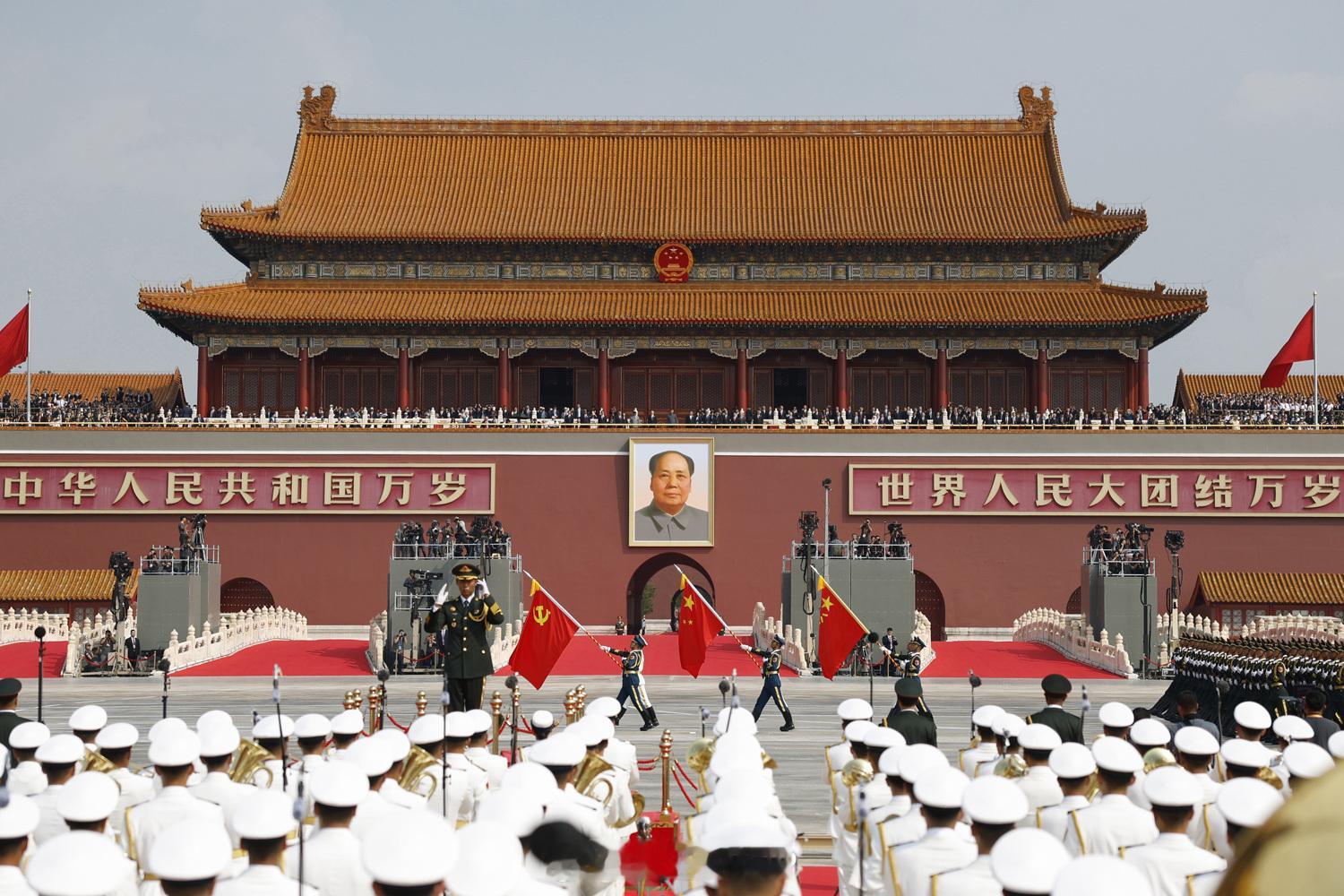 九三盛大阅兵朝鲜摄影师拍摄的照片​​​