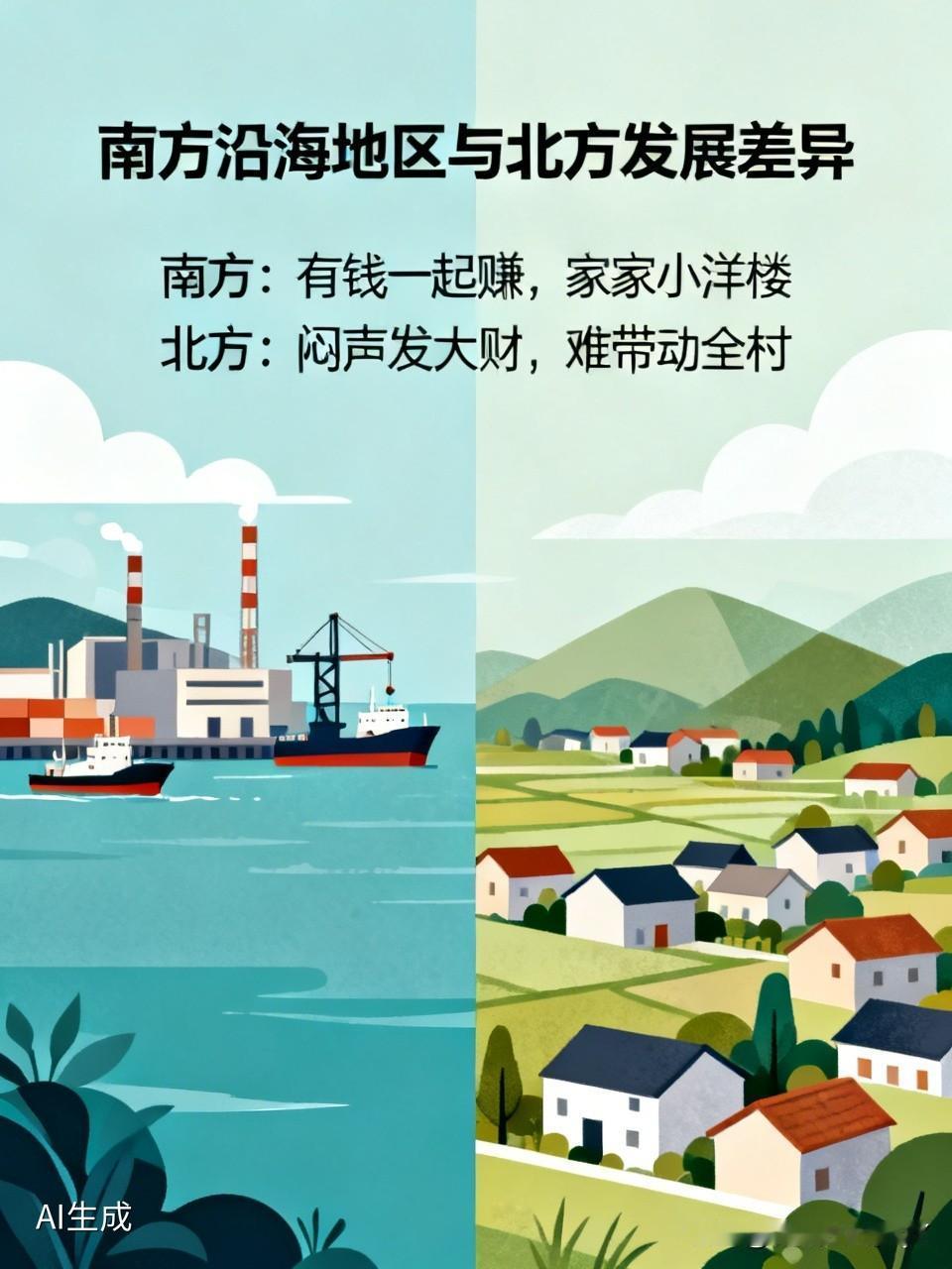 为什么说南方沿海地区普遍比北方富裕呢？简单来说，北方人讲究闷声发大财。而南方