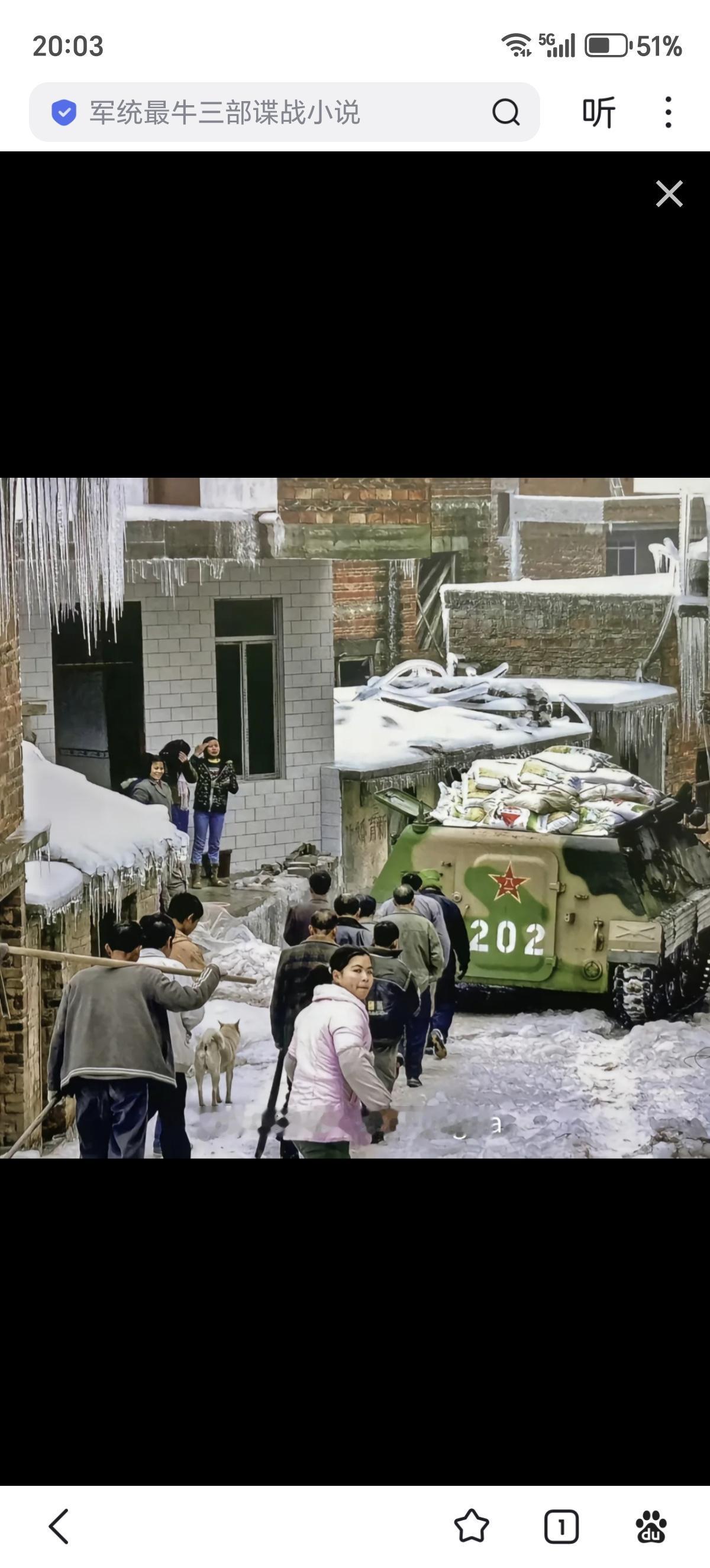 抖音上看到一张图，说是叫人民的步坦协同，很感慨啊，这应该是真的吧？08年的雨雪冰