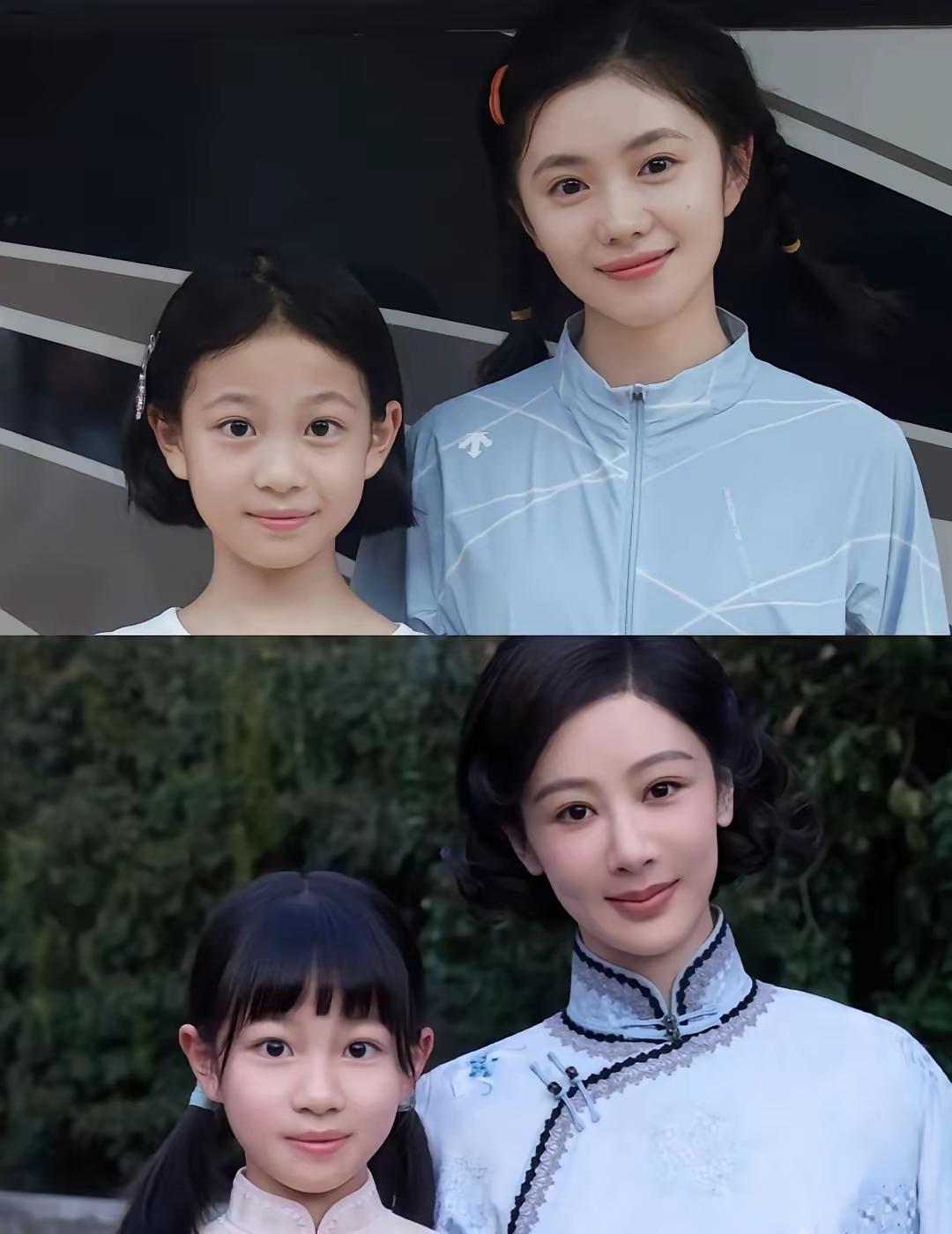 这小姑娘谁呀和杨紫一起合影，和刘浩淳一起合影，而且看起来非常的机灵可爱，颜