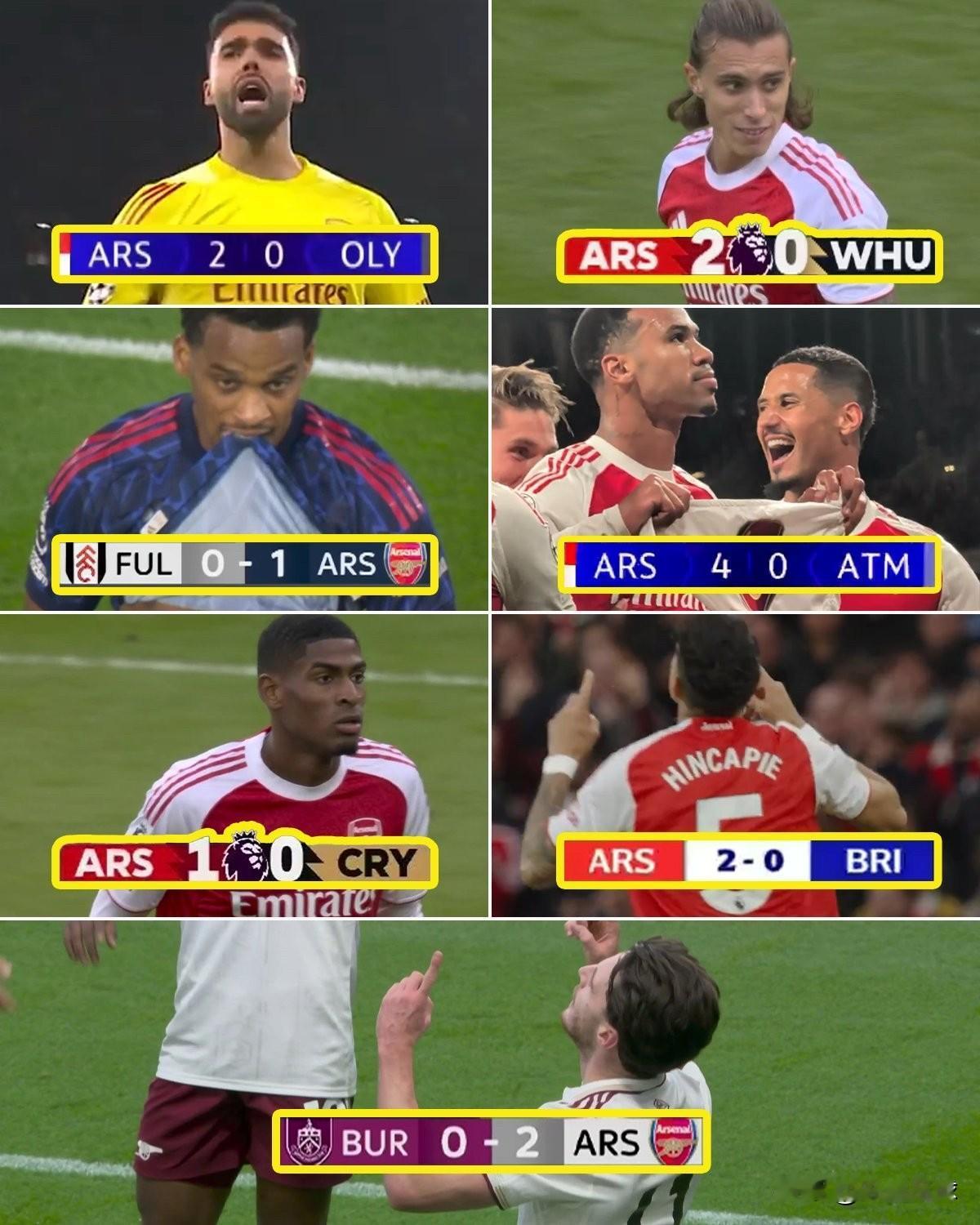 阿森纳已连续11小时26分钟零失球，连续七场零封对手，展现防守统治力！或许，这