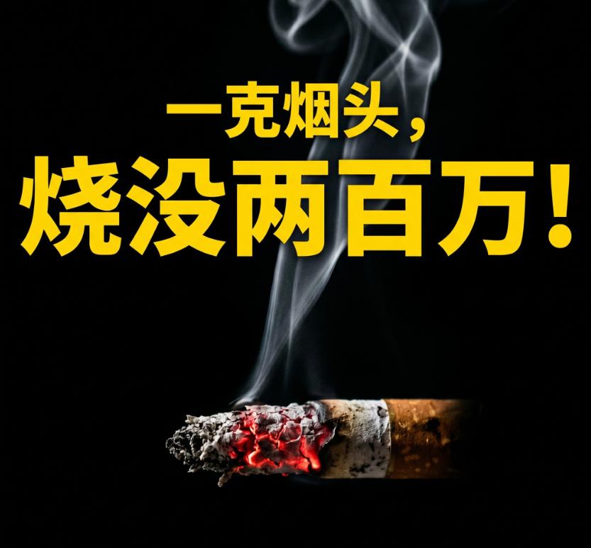 你以为一克不到的烟头，随风一飘就散了？大错特错！这白胖胖的小玩意儿，是个悄无声息