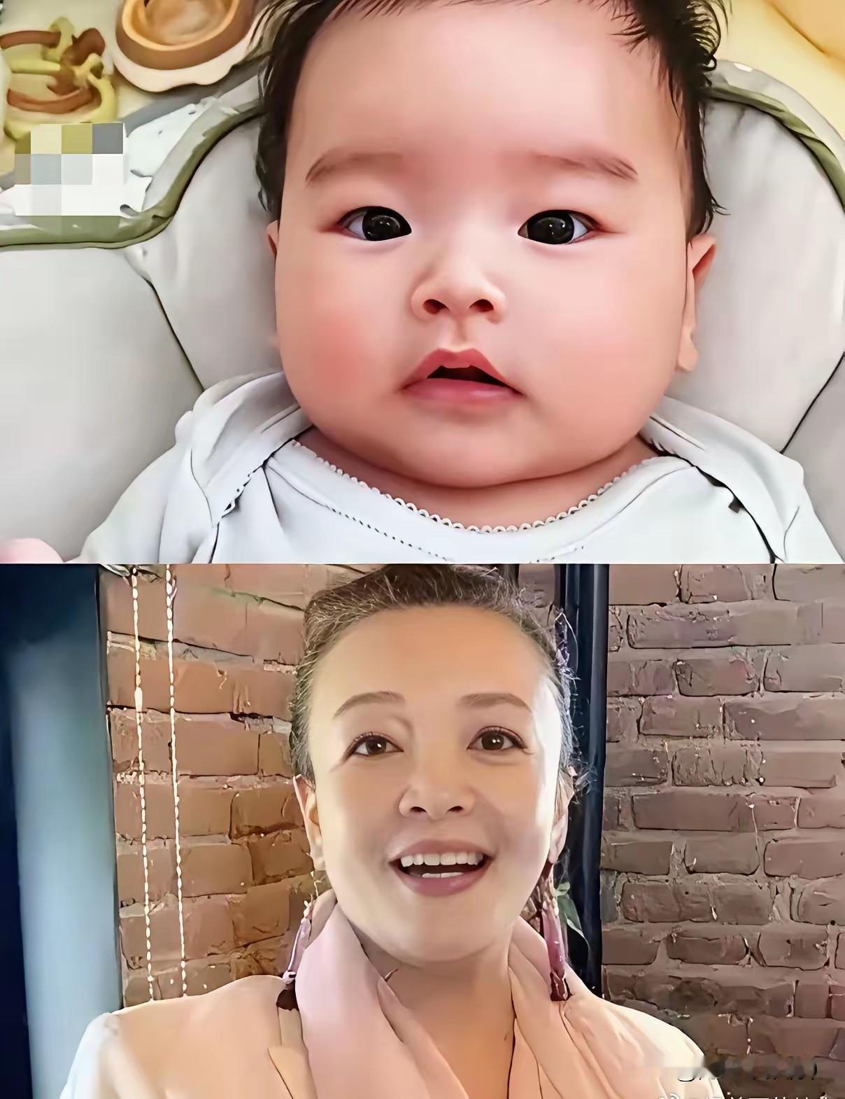 兰姐的美貌在小孙子汪宝儿身上体现出来了，倒不是因为儿媳妇马筱梅生的孩子像她，