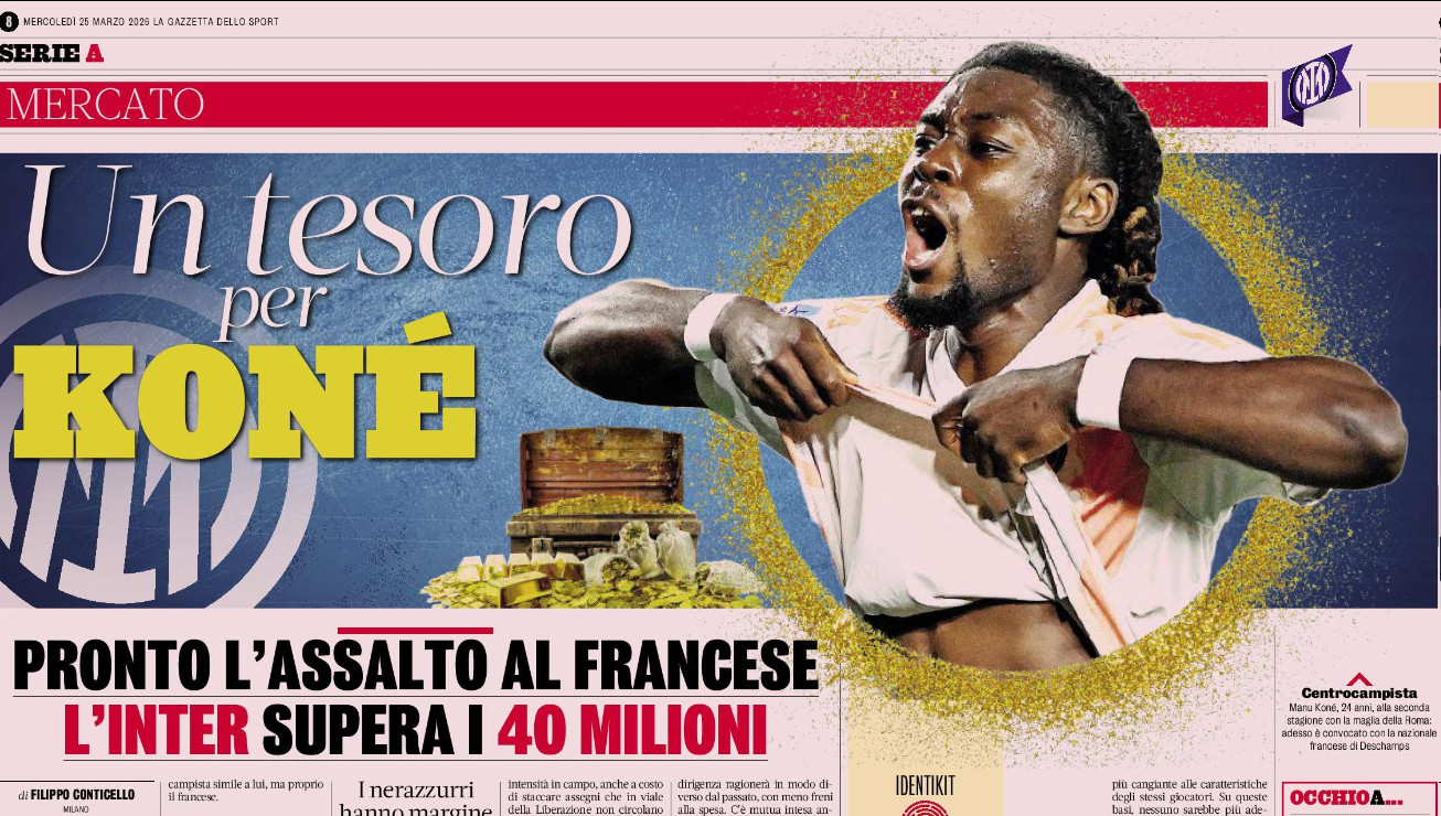 最近有很多“国米夏窗继续求购科内”的新闻，米体国米跟队Conticello这篇就