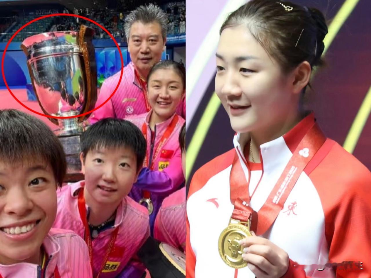 电影导演都导不出这样，这张图里，有你想要的全部都有！陈梦夺冠后的这张合影，