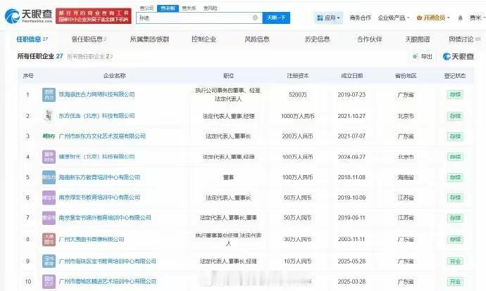 东方甄选新CEO孙进，名下20多家企业。主播集体辞职，说是“不适应管理风格”。我