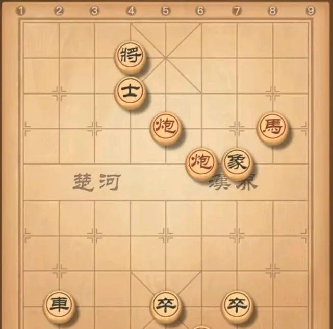 五步就可以绝杀的棋，但也要一点心算能力，不是胡来就可以取胜的局，这棋告诉几个关键