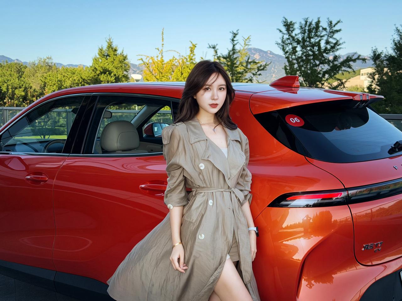 开奇瑞风云T7回程，不堵车🚗[捂脸哭]假期结束风衣穿搭