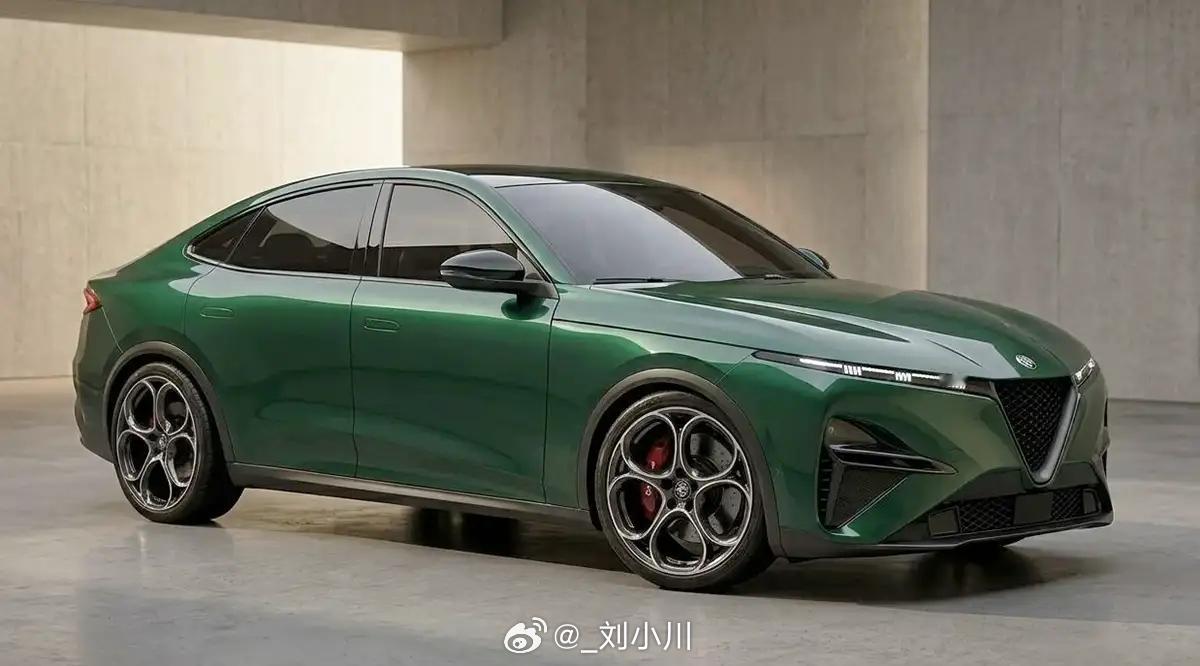 下一代阿尔法罗密欧Giulia渲染图下一代阿尔法罗密欧斯坦维Stelvio的设