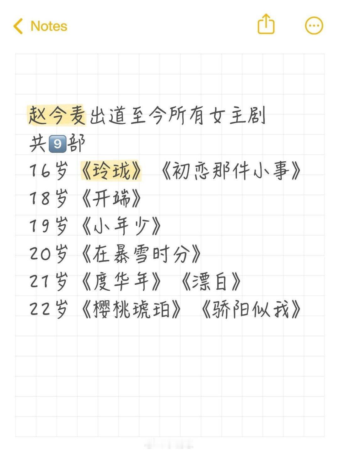 赵今麦竟然才9️⃣部！其中破万剧就4️⃣部！完完全全超高回报率麦麦之前因为上学