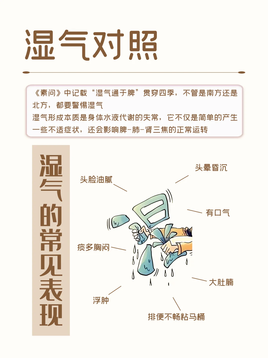 分不清痰湿 湿寒 湿热？因为往往会同时出现