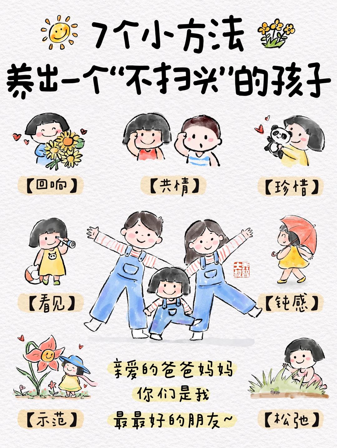 7个小方法，养出一个“不扫兴”的孩子