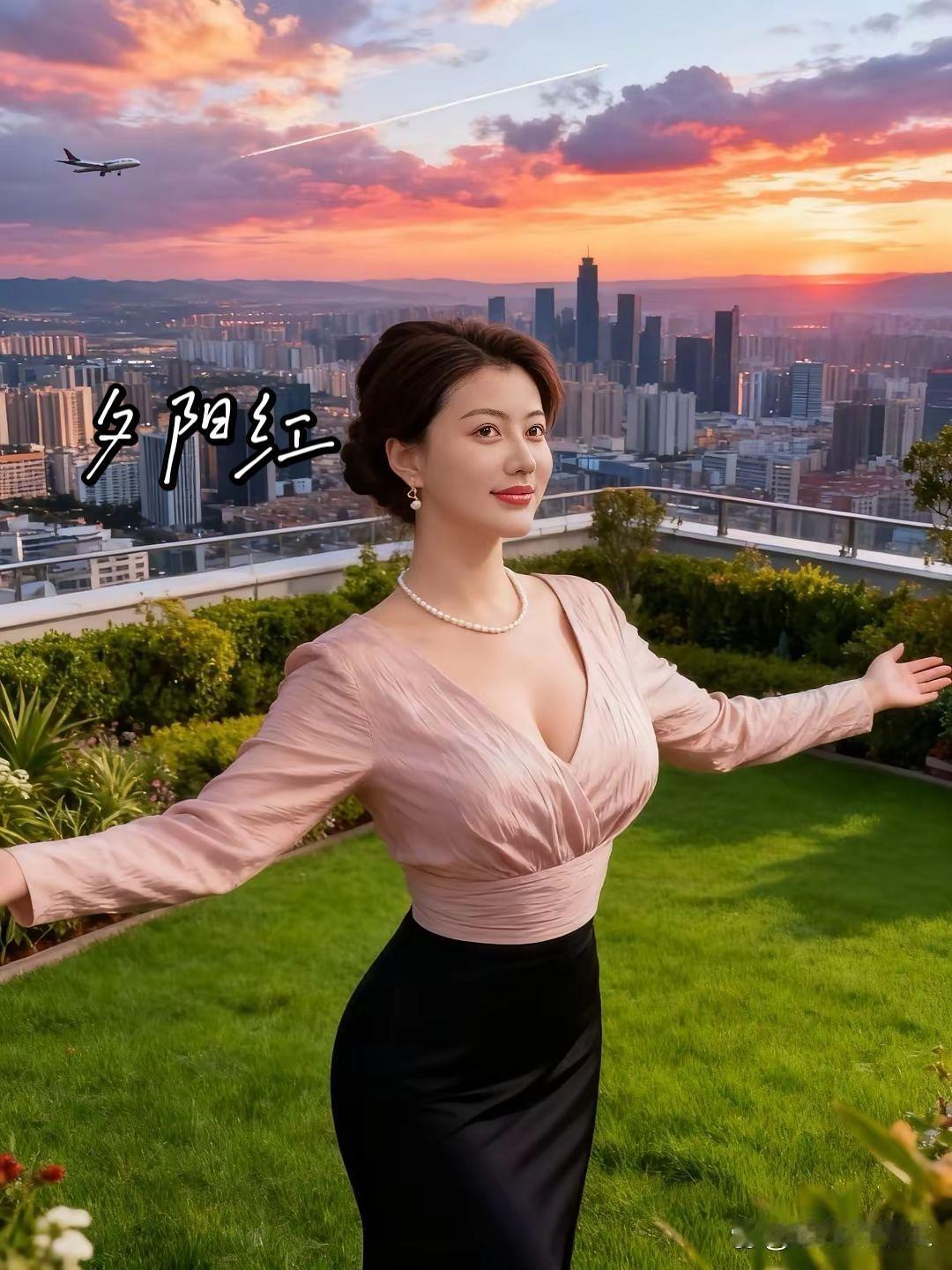 城市风光好身材好气质清纯女神