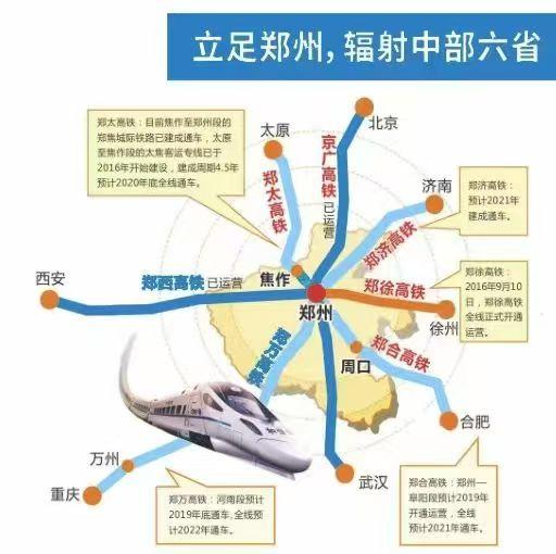 河南杜康的球迷有福了！河南这几年有多条高铁要开通，开通之后，从郑州出发无论去哪