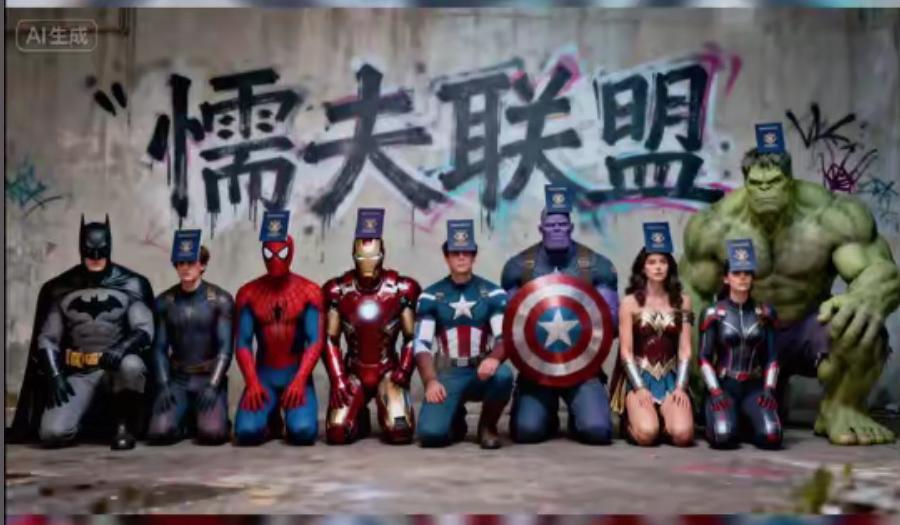 哈哈哈哈哈，笑喷了，北美懦夫联盟！原本以为是关于英雄的故事，现在看来是个童话故事