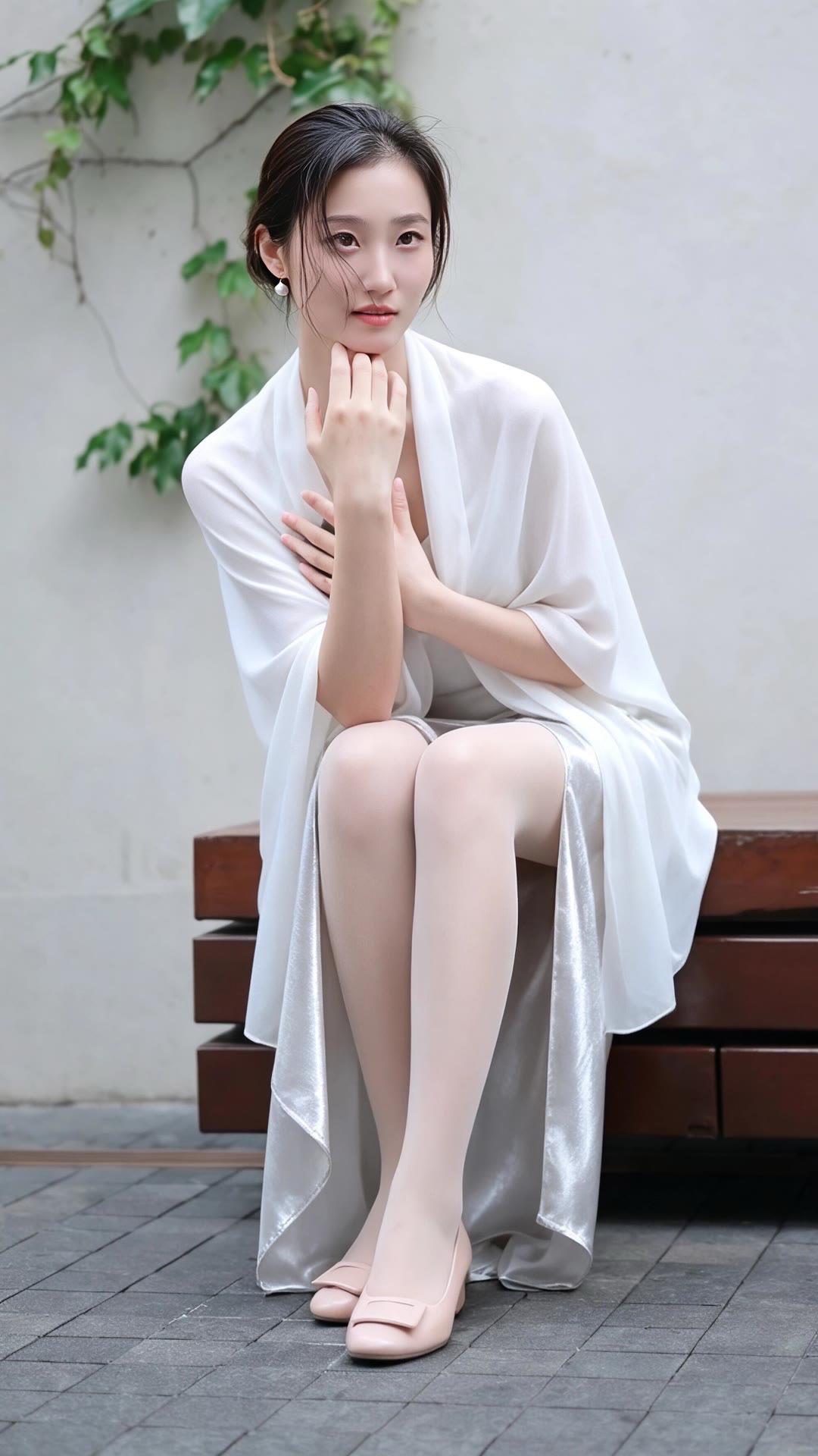 温婉雅致风格穿搭美学街拍优雅气质白色系