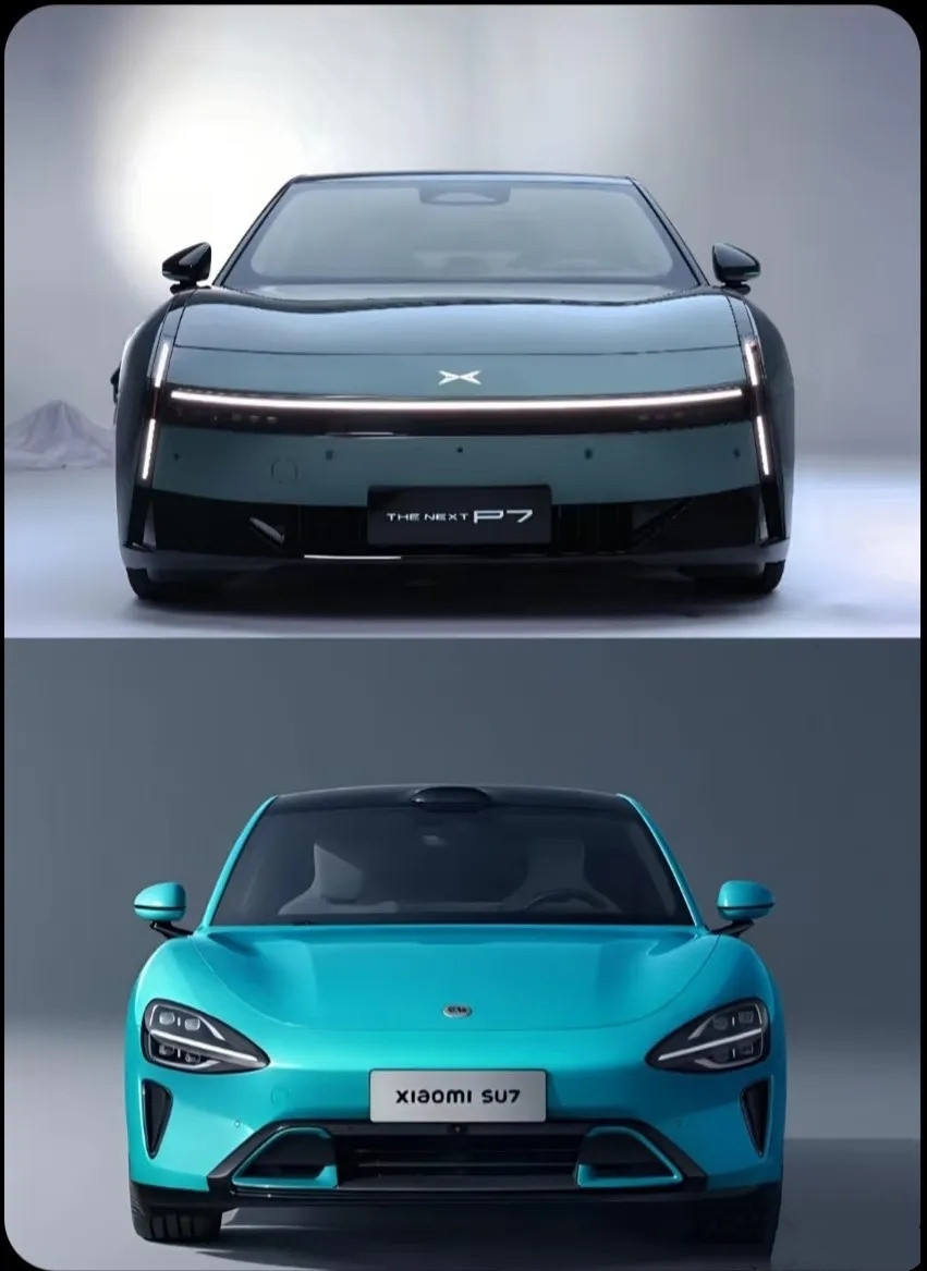 小米su7和小鹏新p7，第一眼谁更让你更喜欢！？