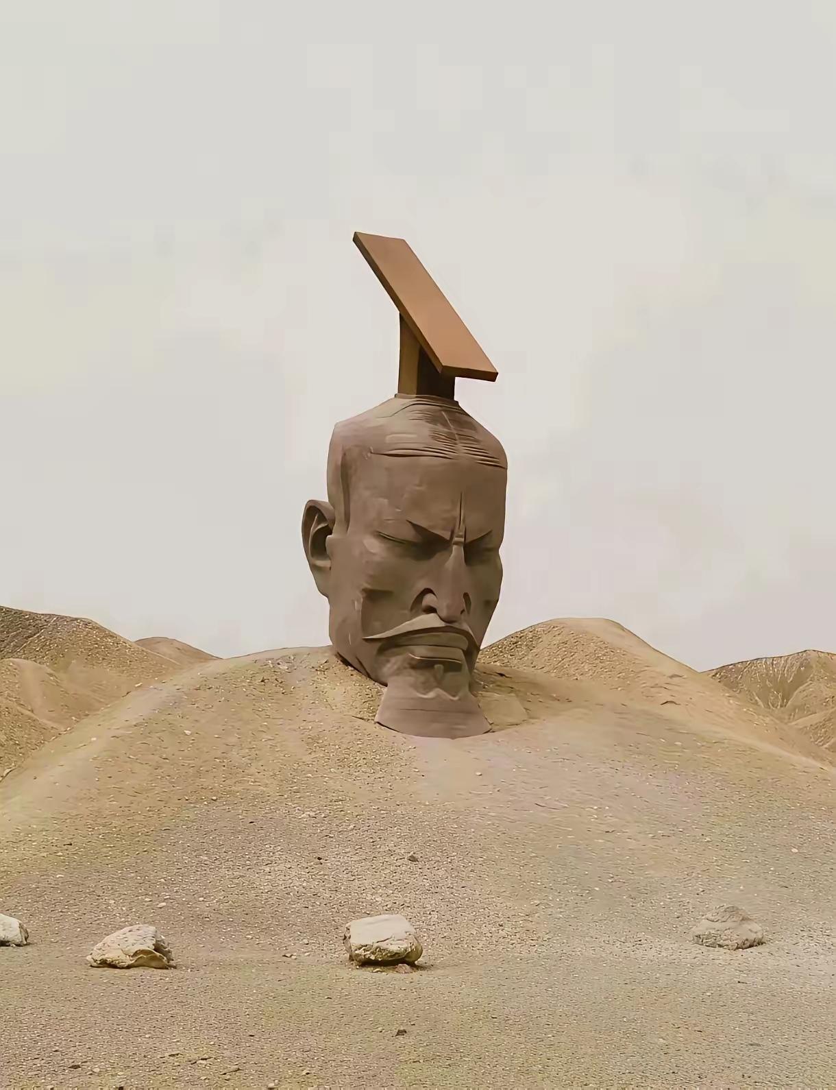 [思考]甘肃瓜州“汉武雄风”雕塑的事，最近很热，，又是表情不对，又是“七星阵”，