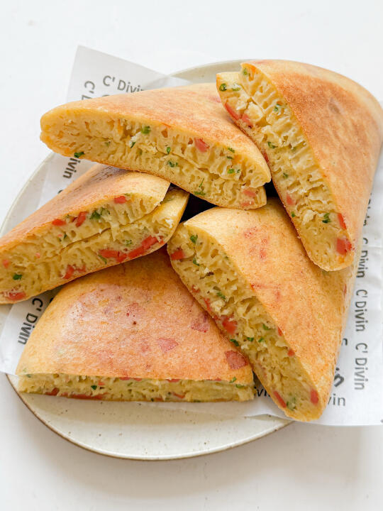 都快试试这个火腿厚松饼‼️搅一搅就能成功✅