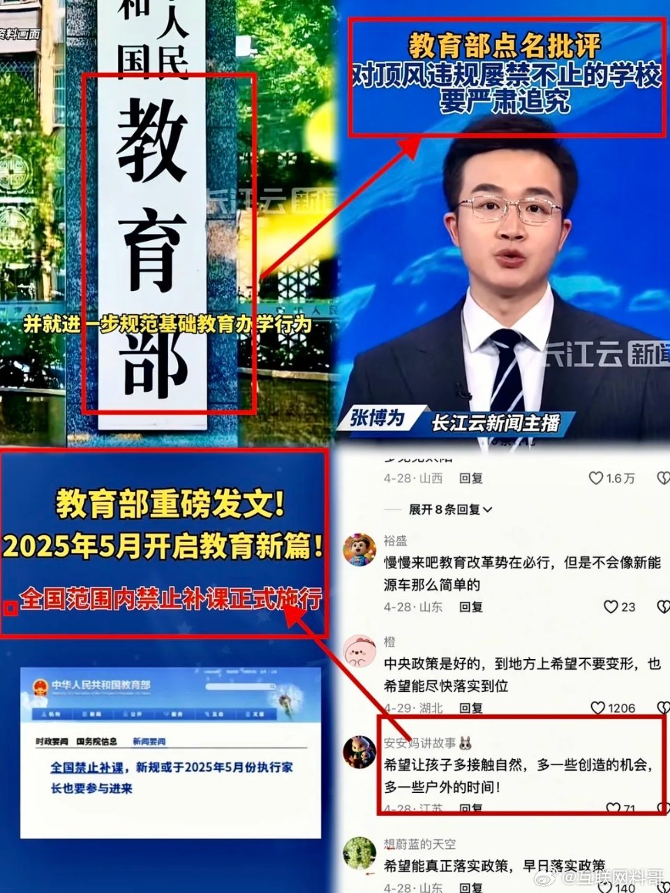 重磅官宣，教育界喜讯！加大打击力度！最近教育局放大招，说要严查中小学那些所谓的