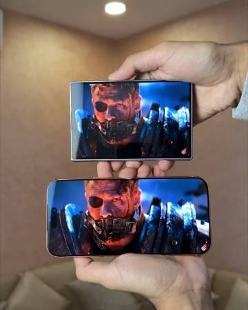 阔折叠三星Galaxyicon Z Fold8内外屏 VS iPhon...