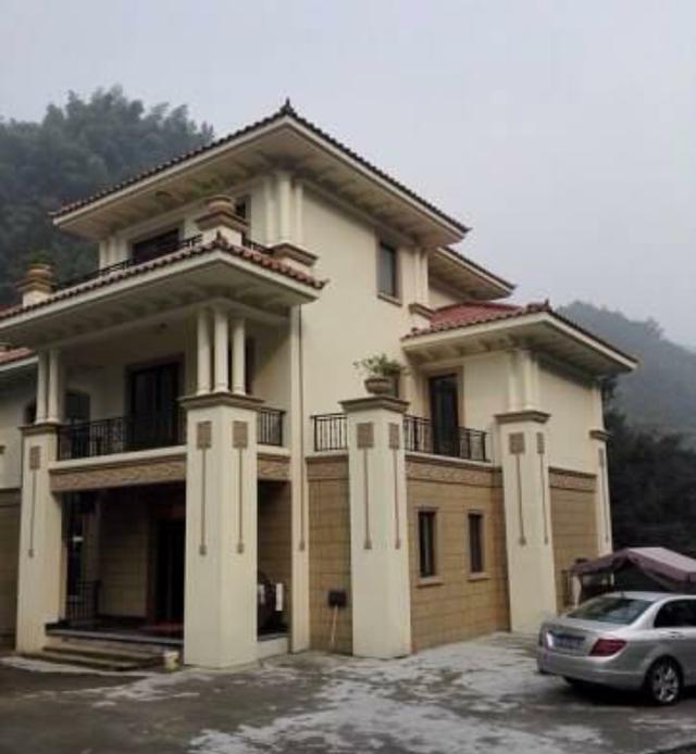 虽然是欧式别墅,细节处理上更有现代建筑的简约之美,露台种绿植花卉