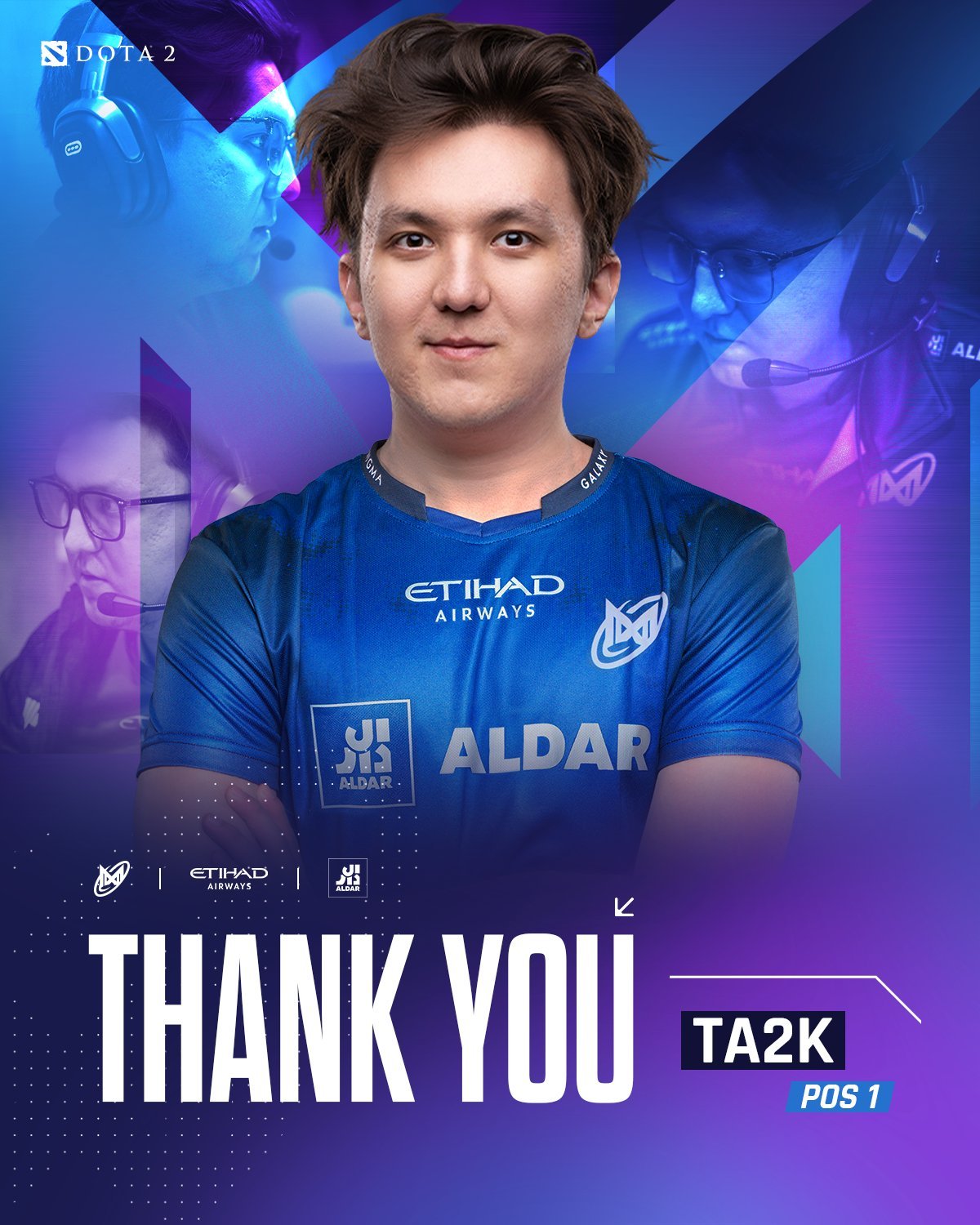 Nigma官宣在TI后才刚刚加入队伍的TA2000已经离队，由于目前市面上赋闲在