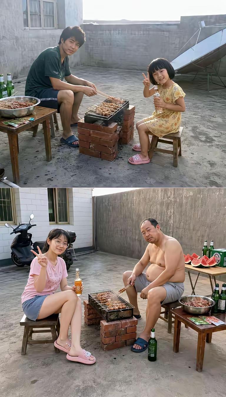 岁月就像一把猪饲料，你爸还比别人多吃了几把