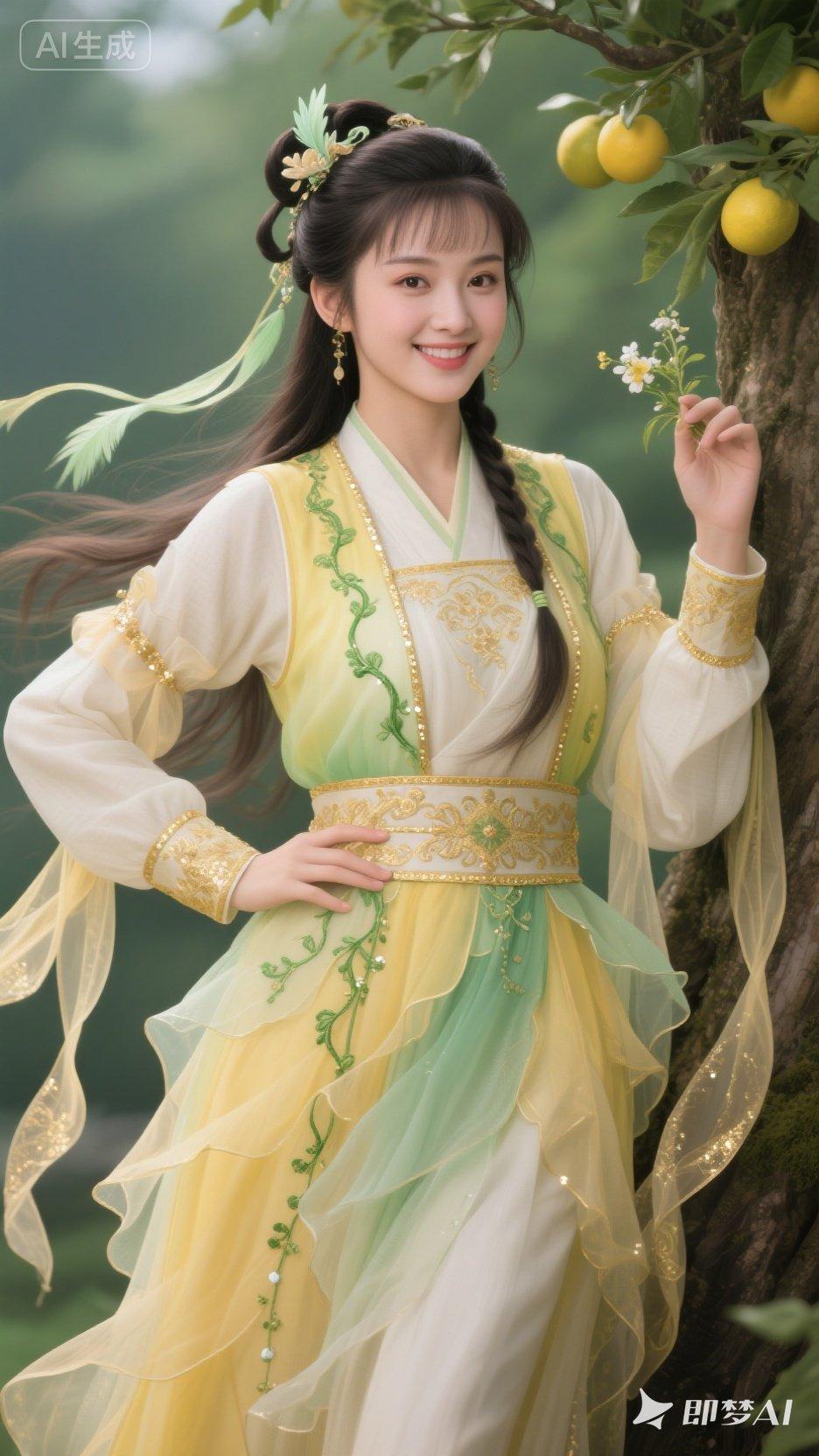 古风仙女穿搭，清新自然，宛如画中人